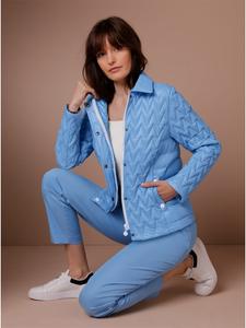 Creation L Легкая пуховая куртка небесно-голубого цвета