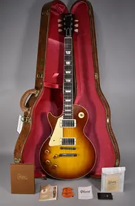 1958 Gibson Les Paul Standard Reissue с отделкой Iced Tea Burst для левши, без футляра