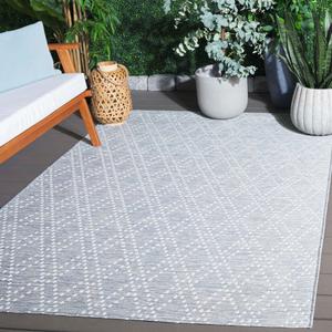 Ковер SAFAVIEH, 201 x 201 см, Sunset Collection, Blue & Lavender, для помещений и улицы, устойчивый к погодным условиям и моющийся, идеален для патио, заднего двора, прихожей, террасы (SET850N-7SQ)