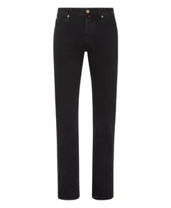 Джинсовые брюки стандартного кроя с нашивками Billionaire, черный