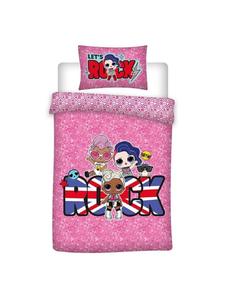 Постельное белье LOL Surprise 140x200 см из цветного хлопка для детской комнаты в розовом цвете COFI 1453, 140 x 200 см