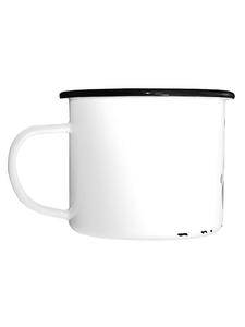 Эмалированная кружка XL Football Coach Passion с... белого цвета Mr. & Mrs. Panda