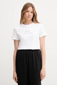 Хлопковая футболка Armani Exchange, белый