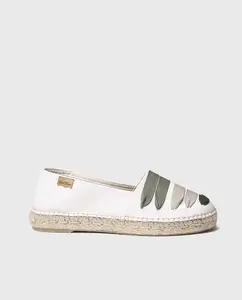 Женские эспадрильи на плоской подошве из ткани и резиновой подошвы Toni Pons, цвет Kaki