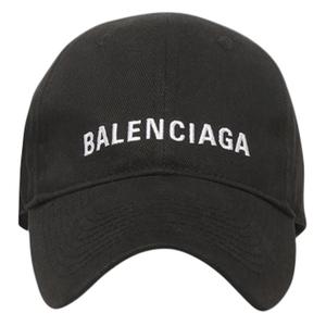 Balenciaga Хлопковая бейсболка унисекс черная, Black