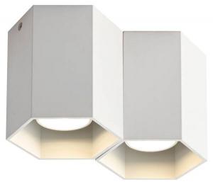 Потолочный светильник Nettlife Emma, 9x18x18 см, белый