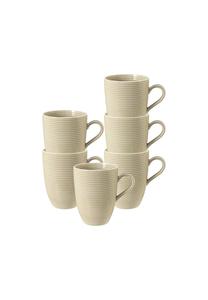 Набор кофейных кружек Seltmann Weiden Beat, 350 мл, 6 штук, бежевый
