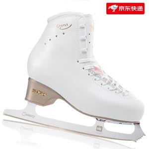 EDEA Коньки для фигурного катания four-star, детские, взрослые женские и мужские с лезвиями galaxy, white (standard c) + mk galaxy blades, размер 40.5