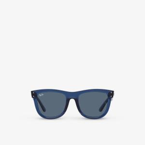 RBR0502S Солнцезащитные очки Wayfarer Reverse с прозрачными вставками Ray-Ban, синий