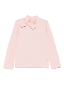 Топ с длинными рукавами и бантом Abel & Lula, розовый