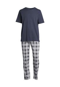 Пижама Ночь и Дом SCHIESSER, цвет Grau Kariert / Blau