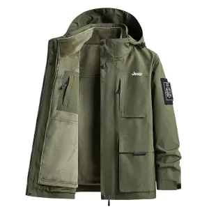 Jeep Износостойкая водонепроницаемая ветровка унисекс, Army Green
