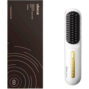 Беспроводная щетка-выпрямитель для волос с отрицательными ионами, утюжок для завивки, 5 температурных режимов, ZF-03 UBelle, Icy Snow