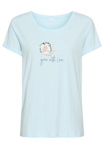 s.Oliver Пижамная рубашка в синем цвете