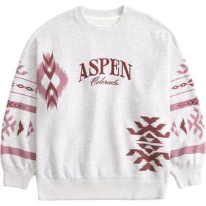 Свитшот женский Abercrombie＆Fitch, серый