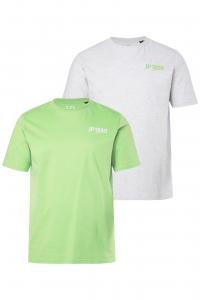 JP1880 Футболка в сером и зеленом цвете