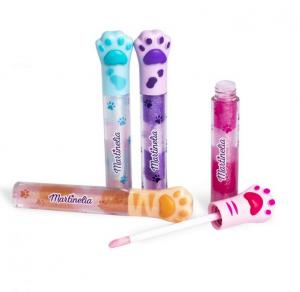 Детский цветной блеск для губ Martinelia в виде лапок животных, 1 шт.