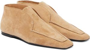 Замшевые ботильоны на низком каблуке для женщин, дезерт-стиль, модные туфли с квадратным носком, короткие ботинки NSZPD, Camel