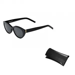 SAINT LAURENT Ацетатные солнцезащитные очки кошачий глаз унисекс черные, Black