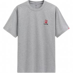 Футболка унисекс GAP, светло-серый