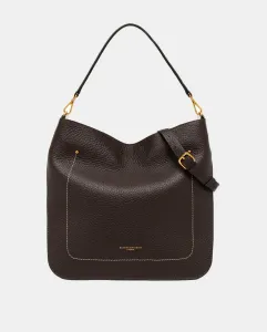 Сумка через плечо модели Olga из кожи со съемной ручкой и ремнем Gianni Chiarini, темно-коричневый