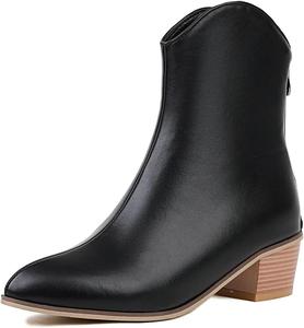 Женские западные ботинки MRKEWUNEY, 74 Black