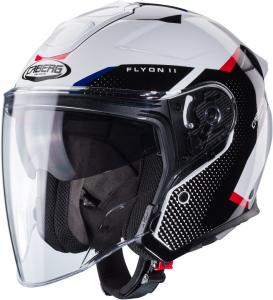 Шлем Caberg flyon ii boss jet, White/Black/Red