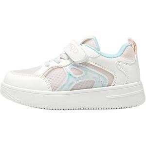 Нескользящие, износостойкие, дышащие низкие кроссовки для скейтбординга для детей MQD, белый/розовый