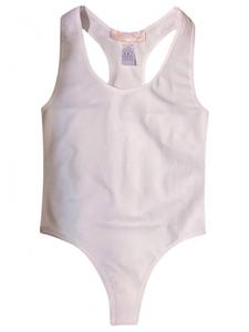 Женский базовый боди-майка Don't Race Me в белом JBLA