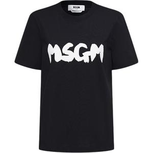 MSGM Футболка женская черная