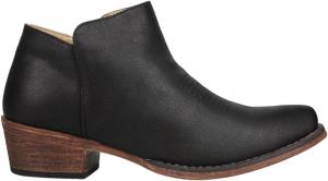 Женские ботинки Roper Sofia с открытым носком и молнией, повседневные, на щиколотку, низкий каблук 1-2" - черные, черный