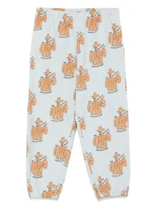 Прямые брюки с графичным принтом The Animals Observatory, синий