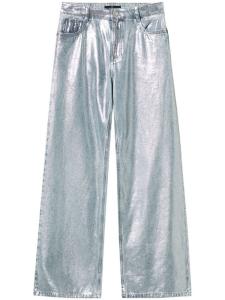 TWINSET широкие джинсы, серебряный