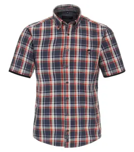 Рубашка CASAMODA с короткими рукавами "Повседневная рубашка CASAMODA с короткими рукавами в клетку ", синий