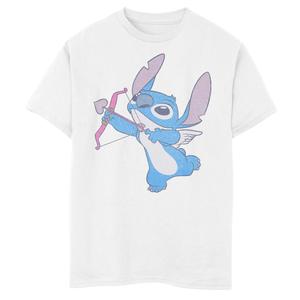 Футболка Disney's Lilo & Stitch с рисунком «Купидон» для мальчиков 8–20 дней ко Дню святого Валентина Disney