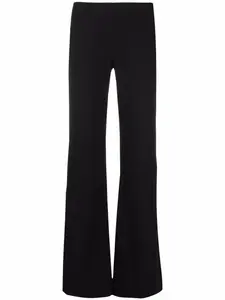 Расклешенные брюки средней посадки Rodebjer, черный