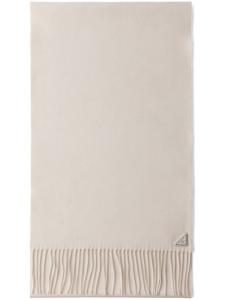 Шарф с бахромой Prada, нейтральный цвет