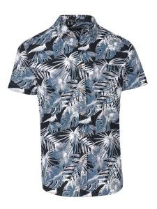 KOROSHI Рубашка на пуговицах Slim fit в черном цвете