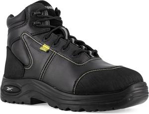 Женские рабочие ботинки Reebok Work Trainex с электрозащитным композитным носком 6 дюймов - черные
