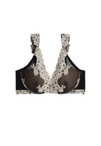Бюстгальтер на косточках INTIMISSIMI Triangle Bra Pretty Flowers, черный