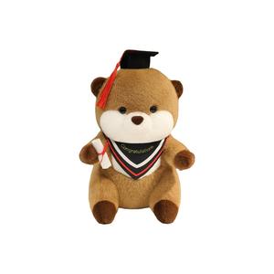 Очаровательная креативная плюшевая кукла выпускник-доктор выдра, высота 25 см Princess lovers, красный