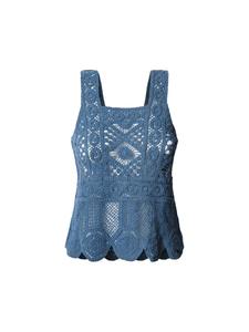 Вязаный топ Pepe Jeans Olive, пыльно-синий