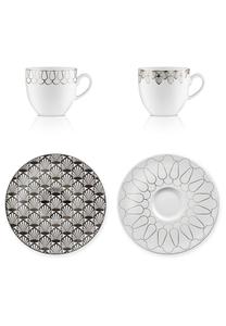 Набор кофейных чашек First.Platinum Vola, muster 001 + 003