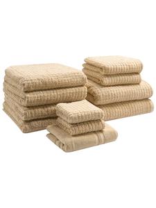 Beliani Набор полотенец ATAI из 11 предметов, бежевого цвета