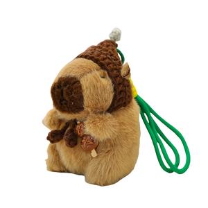 Плюшевый кулон капибара 13 см высота Doudou Beibei