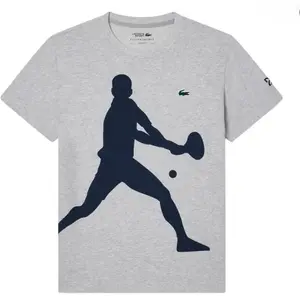 Футболка мужская gray LACOSTE, серый