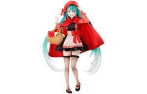 TAITO Фигурка Hatsune Miku Vocaloid Little Red Riding Hood, бонусные подарки 18cm