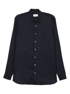 Шерстяная рубашка с длинными рукавами Lardini, синий