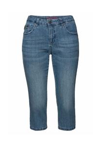 Джинсы-капри с эффектами поношенности Sheego, цвет Light Blue Denim