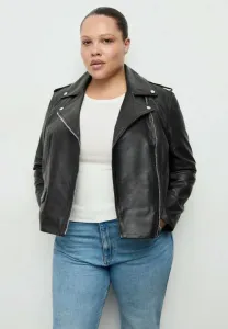 Кожаная куртка Mango, Black